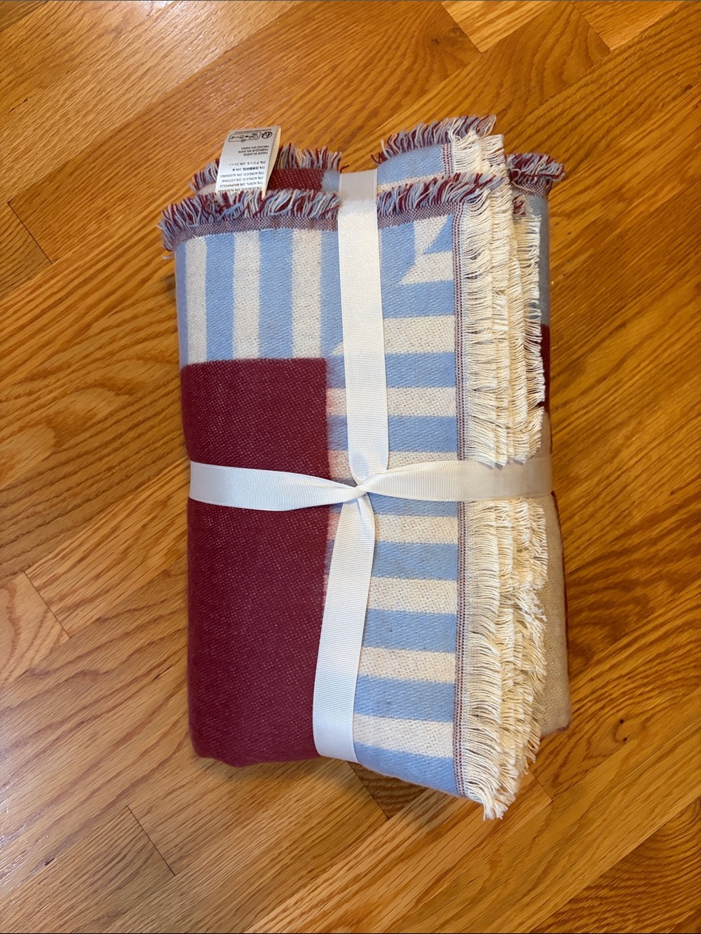 Anthropologie Wove Jacquard Knit Lucky Clover Throw NWT - Picture 6 of 10